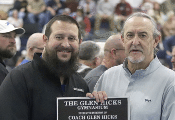 NSM dedicates ‘Glen Hicks Gymnasium’ in honor of former head coach